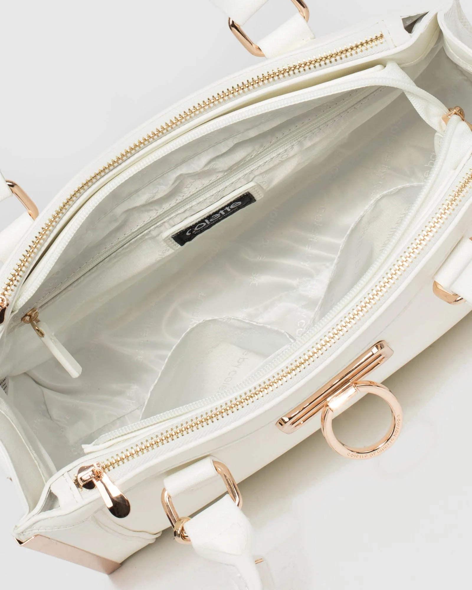 White Fabiana Tassel Tech Tote Bag - Image 6