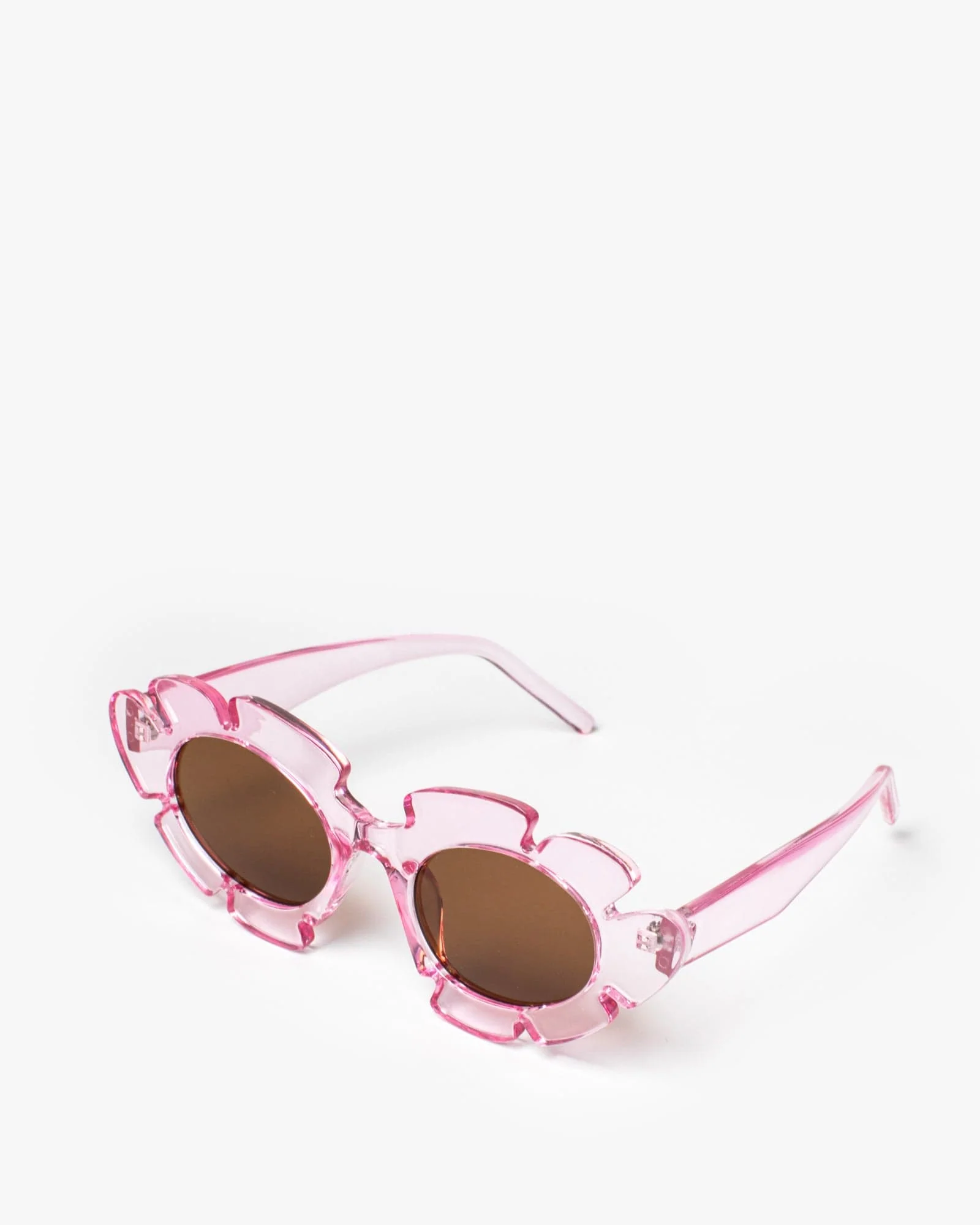 Pink Flower Shape Sunglasses - Image 2
