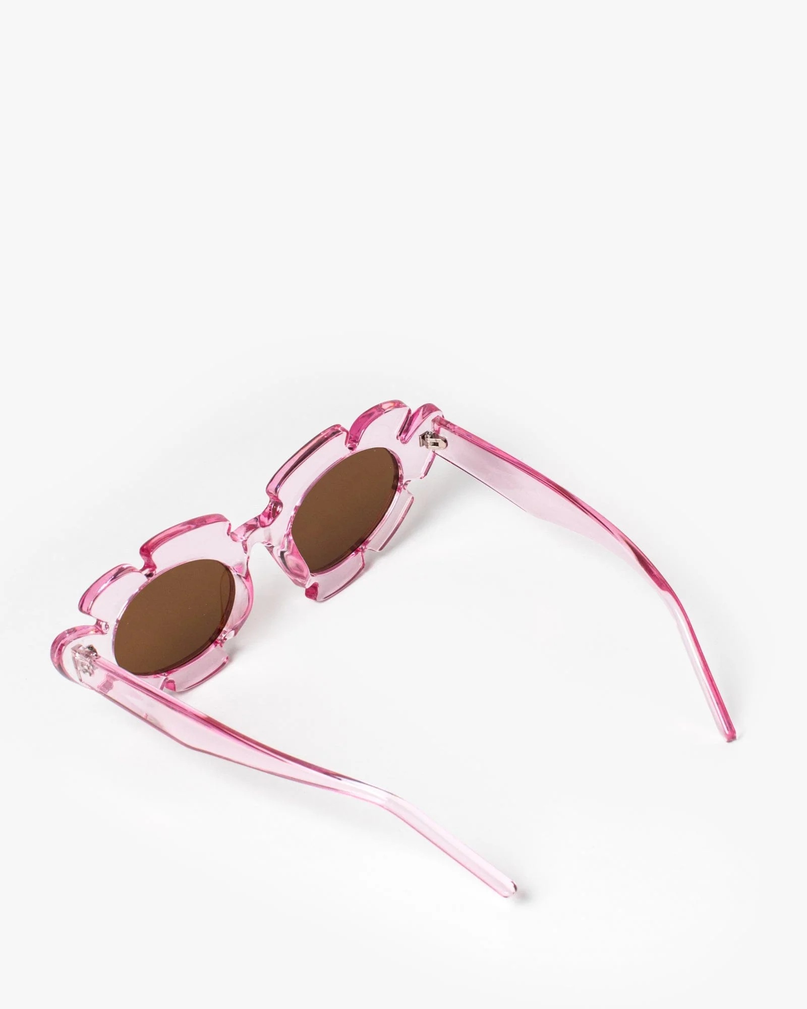 Pink Flower Shape Sunglasses - Image 3