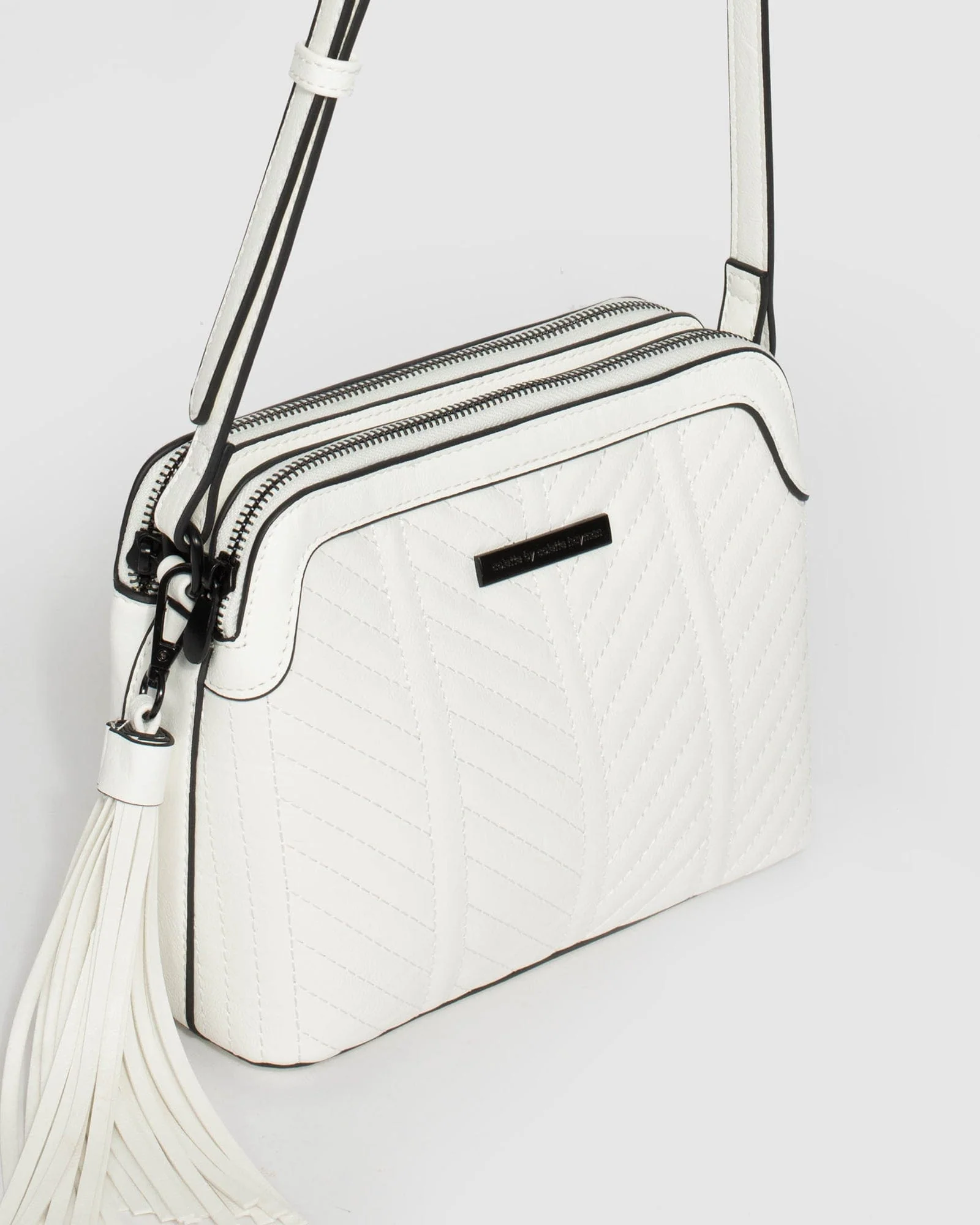 White Joanna Crossbody Bag - Image 3
