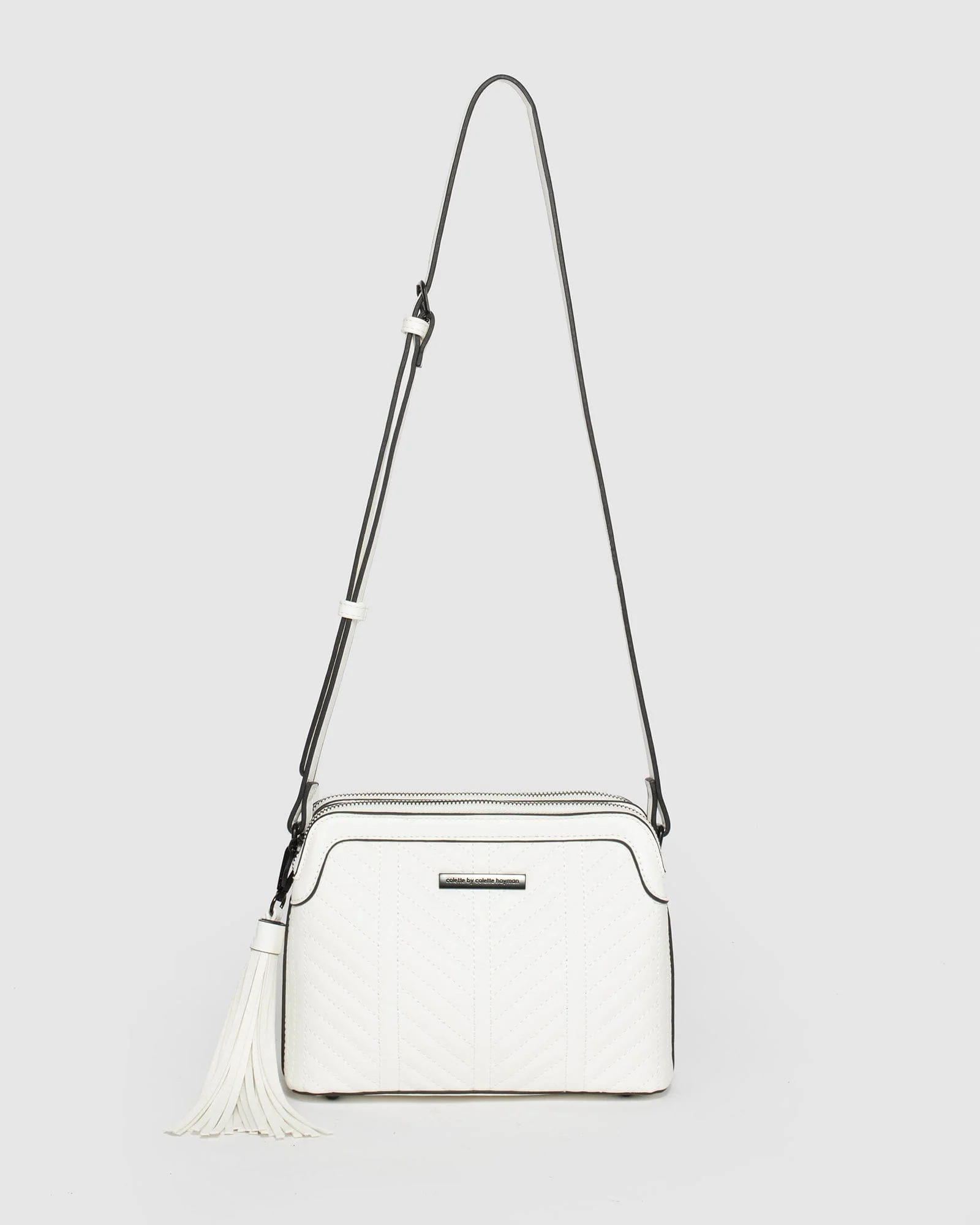 White Joanna Crossbody Bag - Image 4