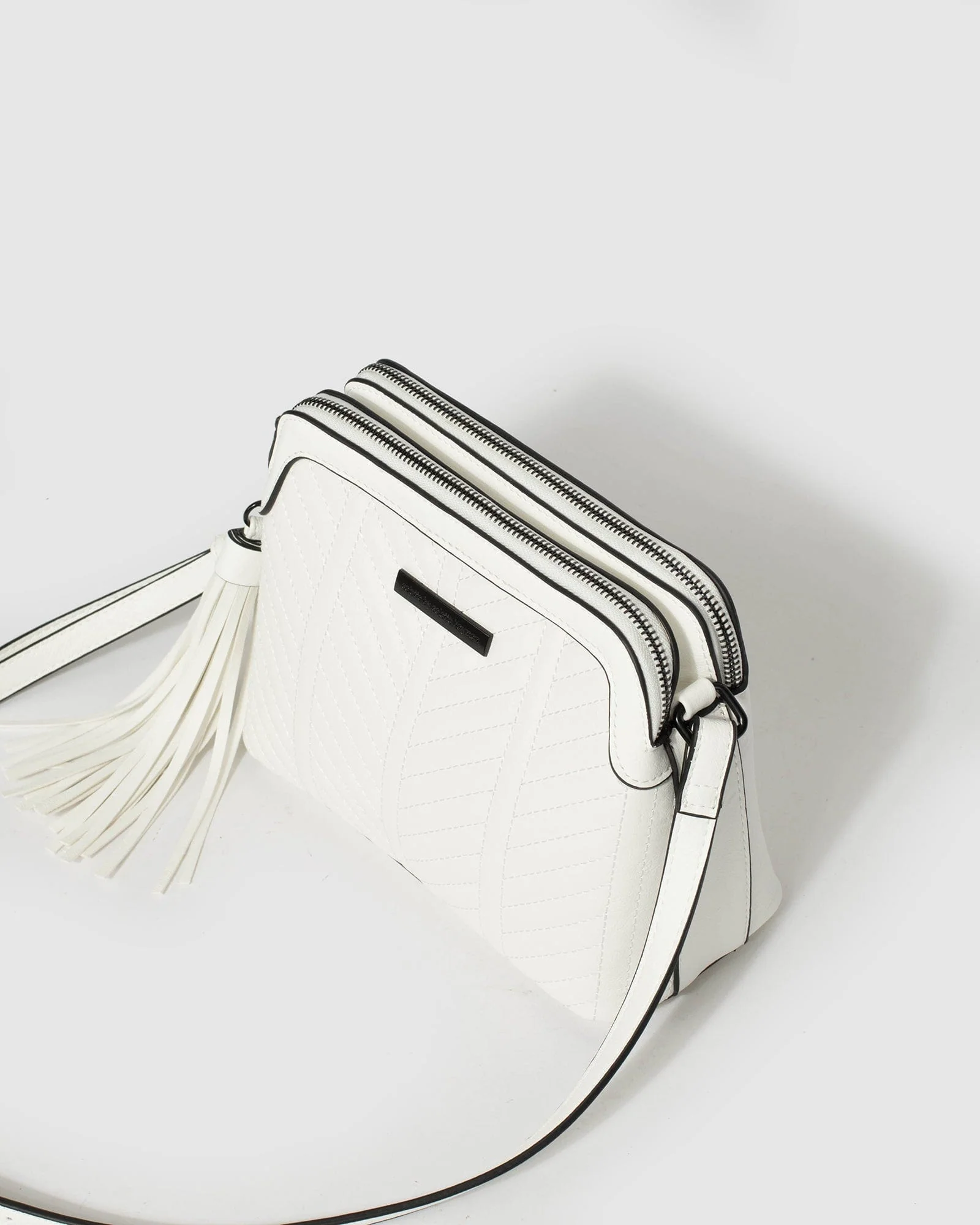 White Joanna Crossbody Bag - Image 7