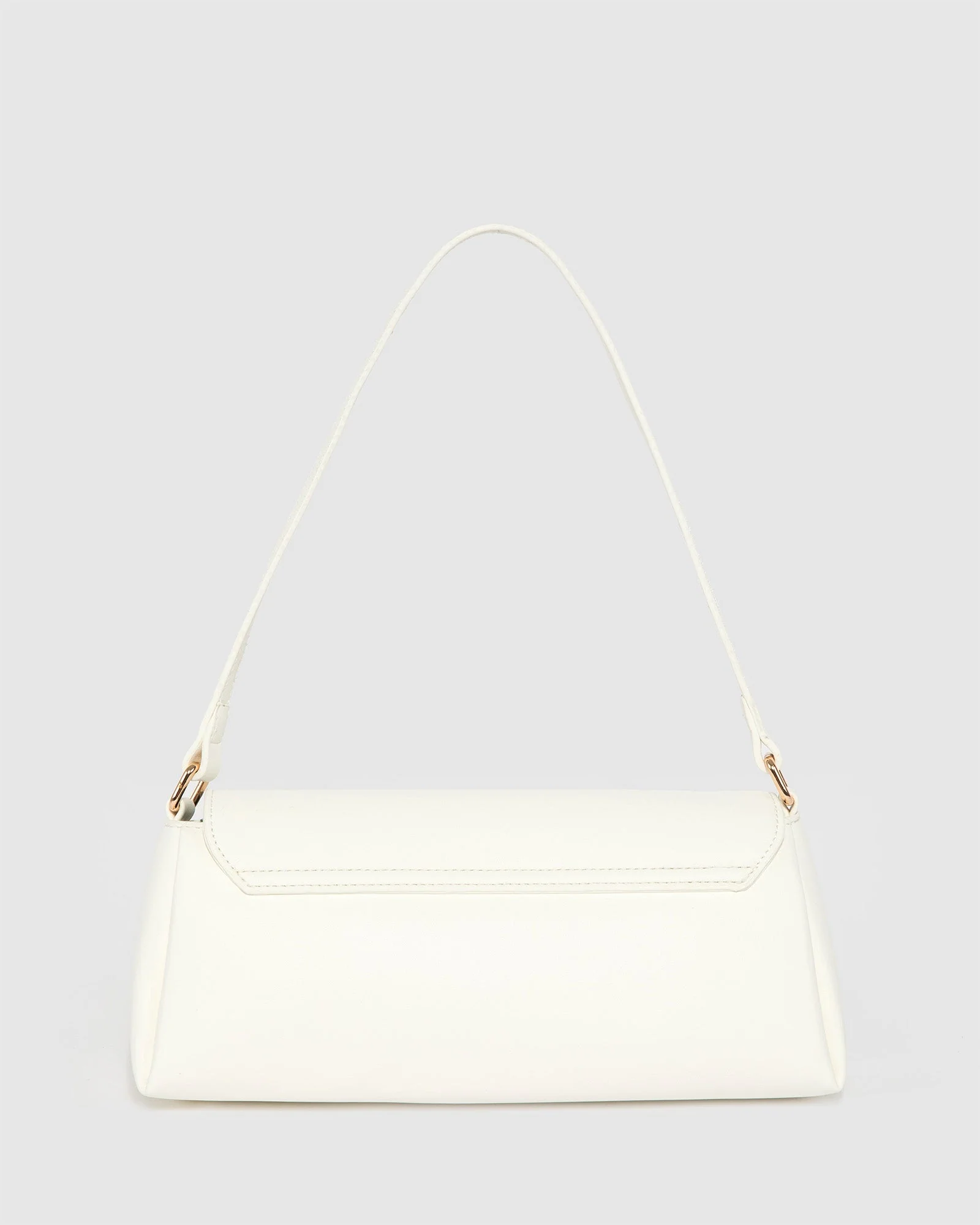 White Keely Flap Shoulder Bag - Image 4