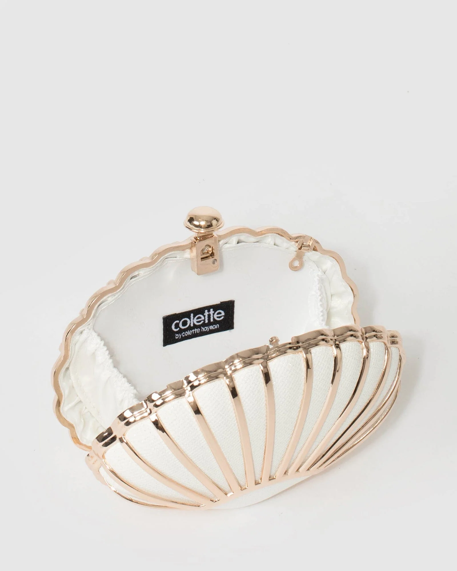 White Lani Clutch Bag - Image 8