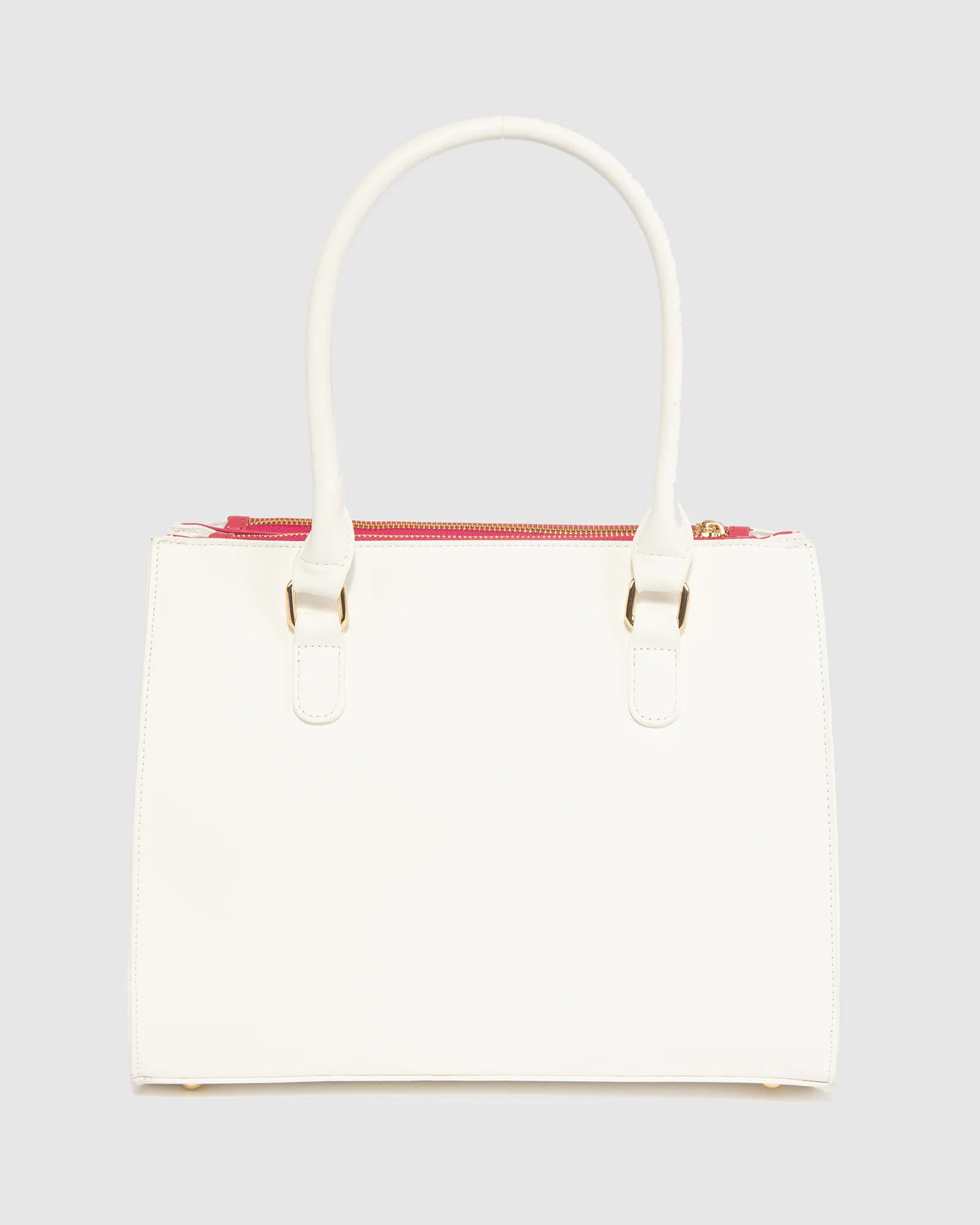 White Lucy Panel Tote - Image 3