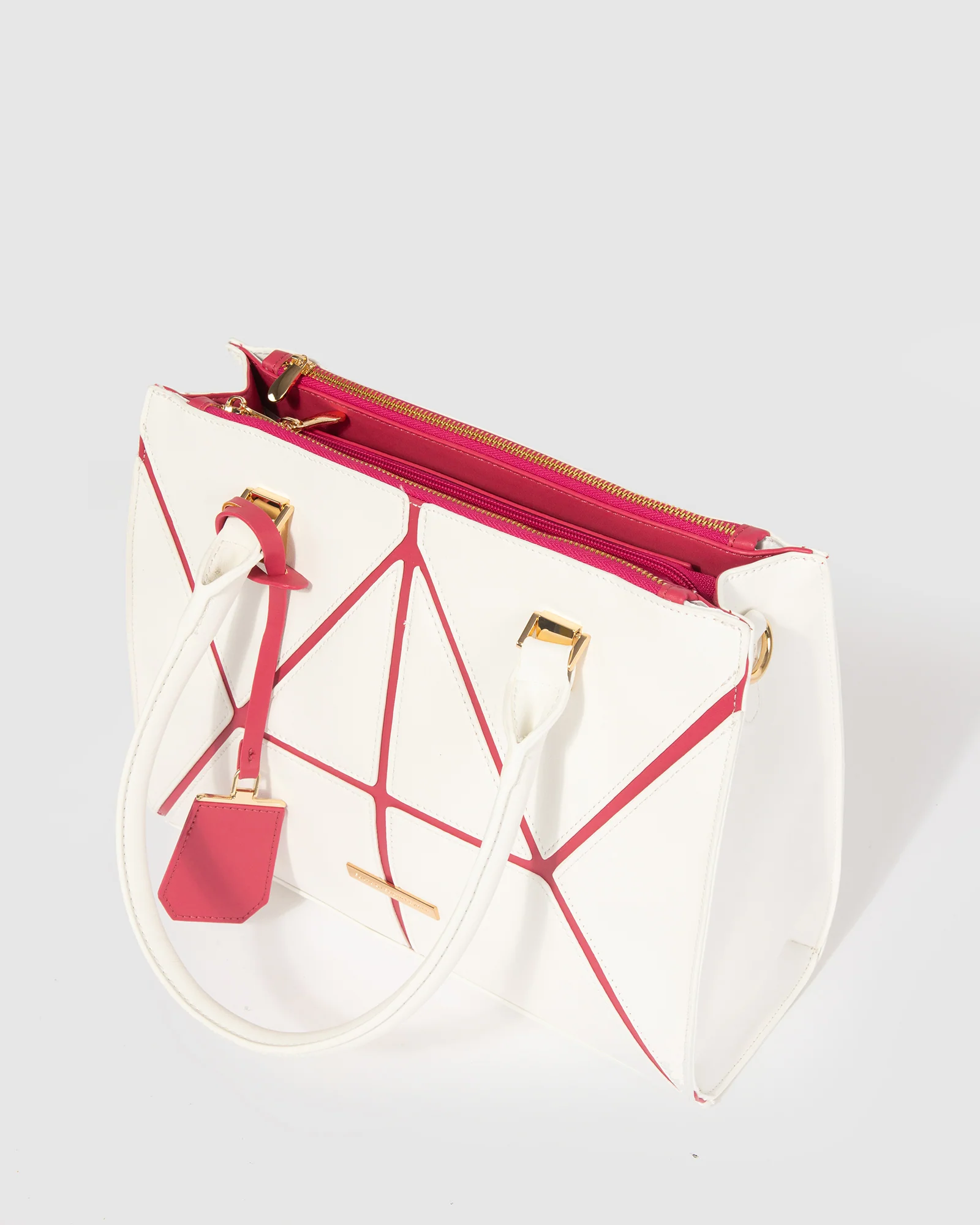White Lucy Panel Tote - Image 4
