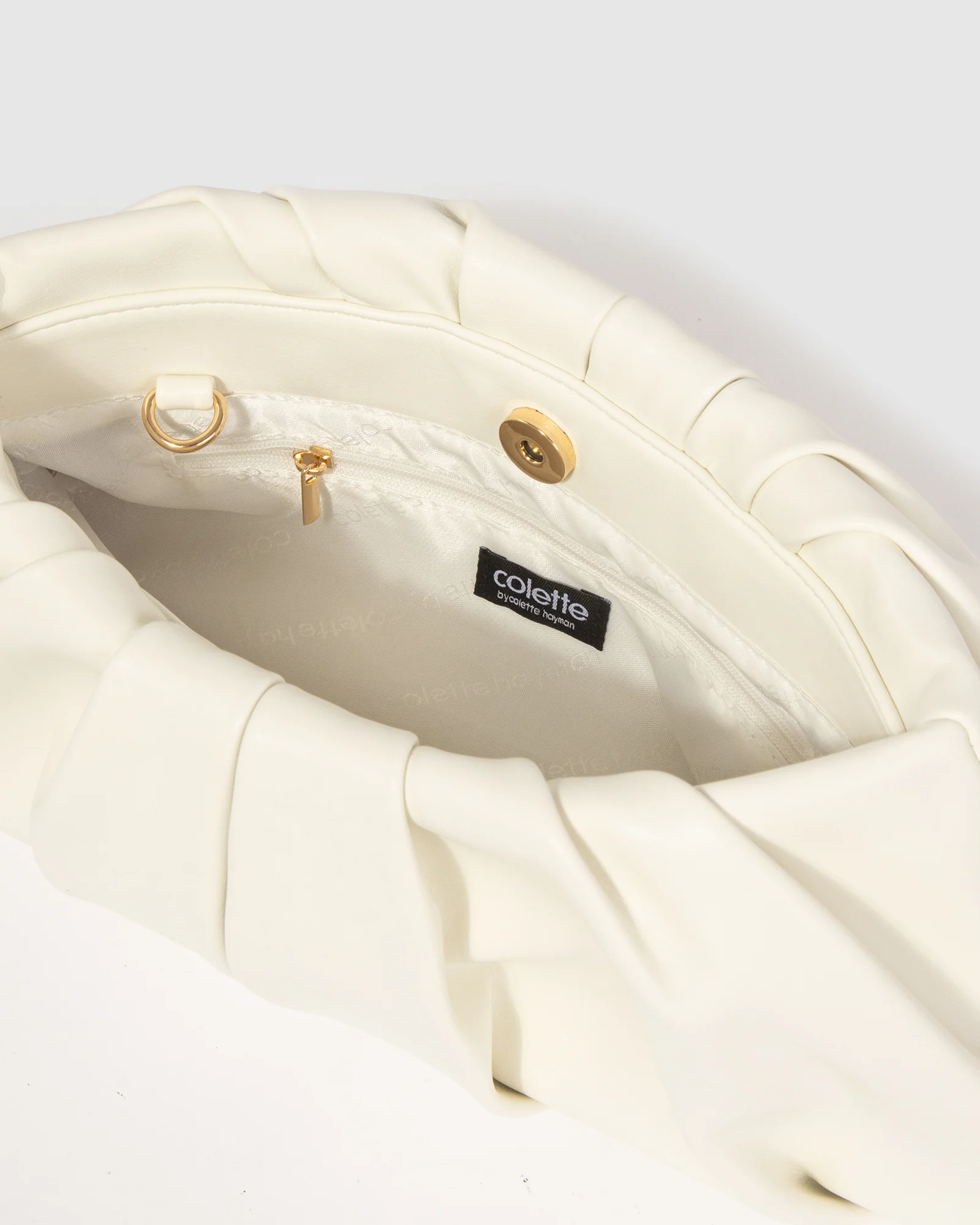 White Lucy Pouch Clutch - Image 5