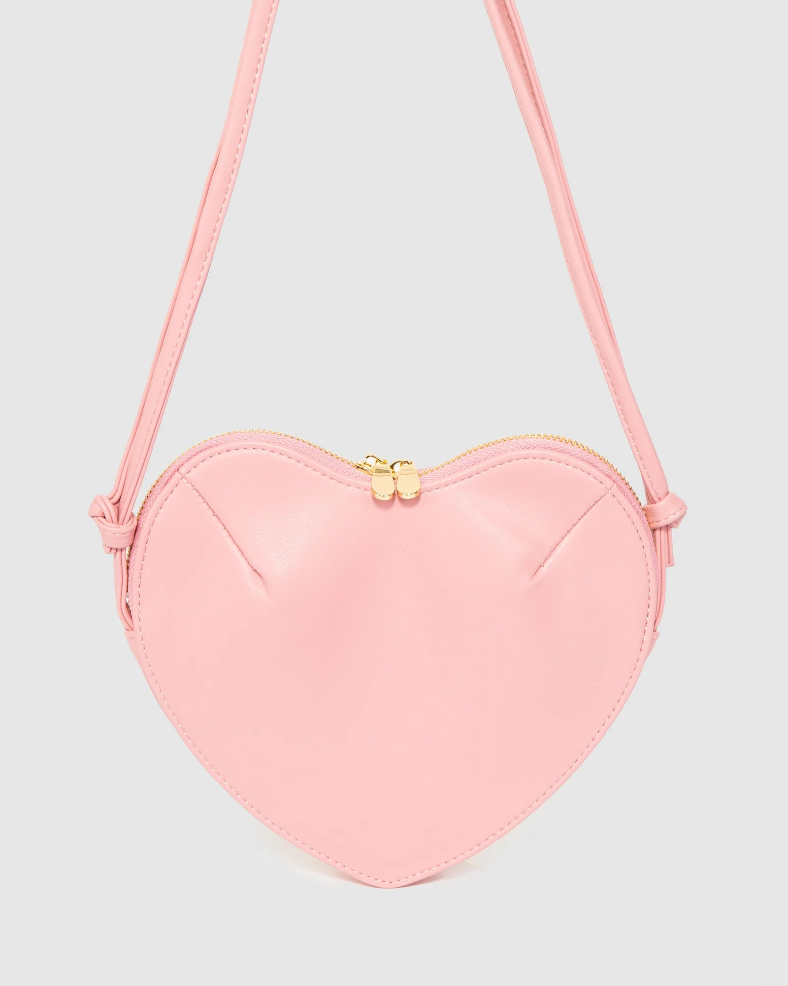 Pink Poppy Heart Crossbody Bag