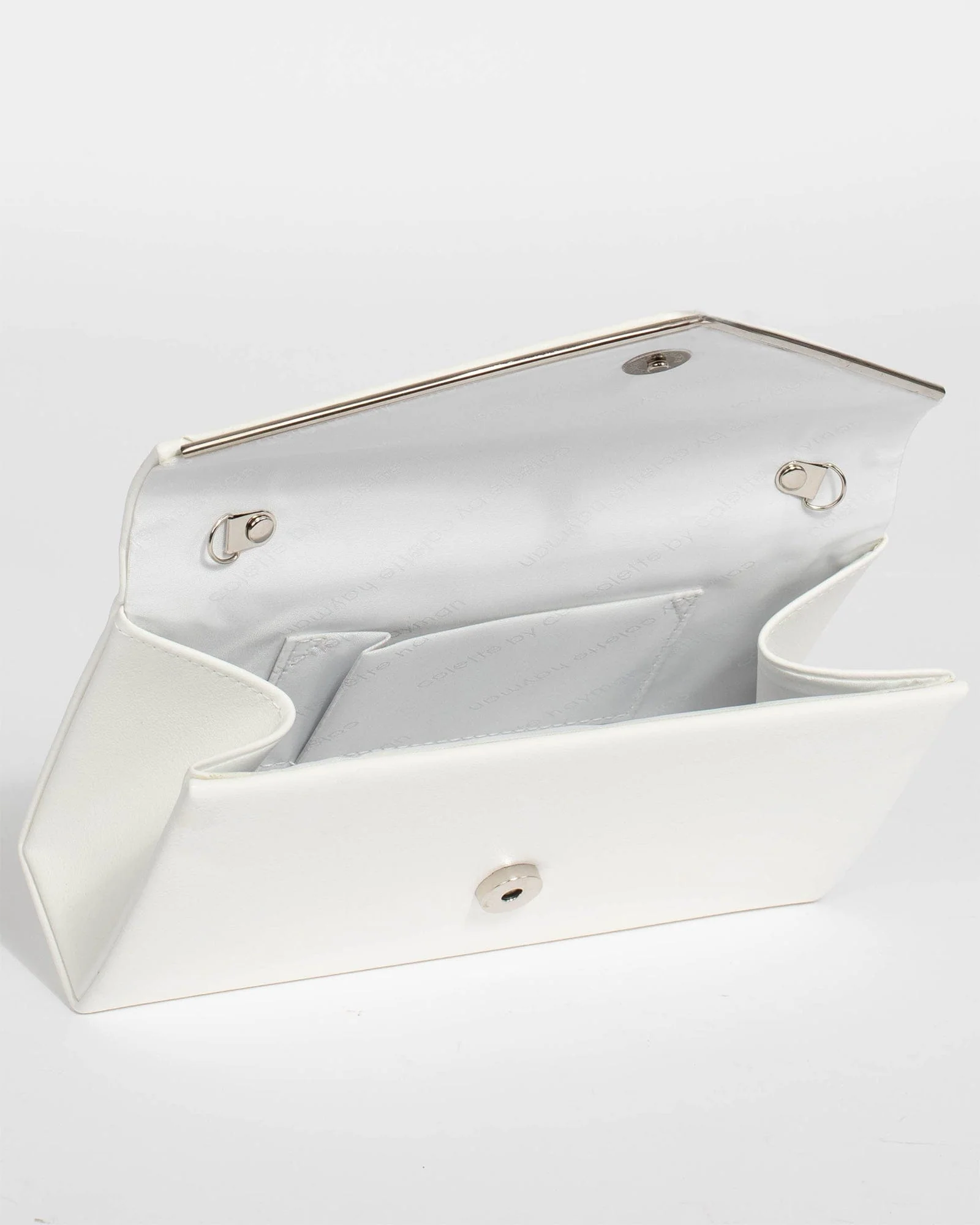 White Sammie Clutch Bag - Image 7