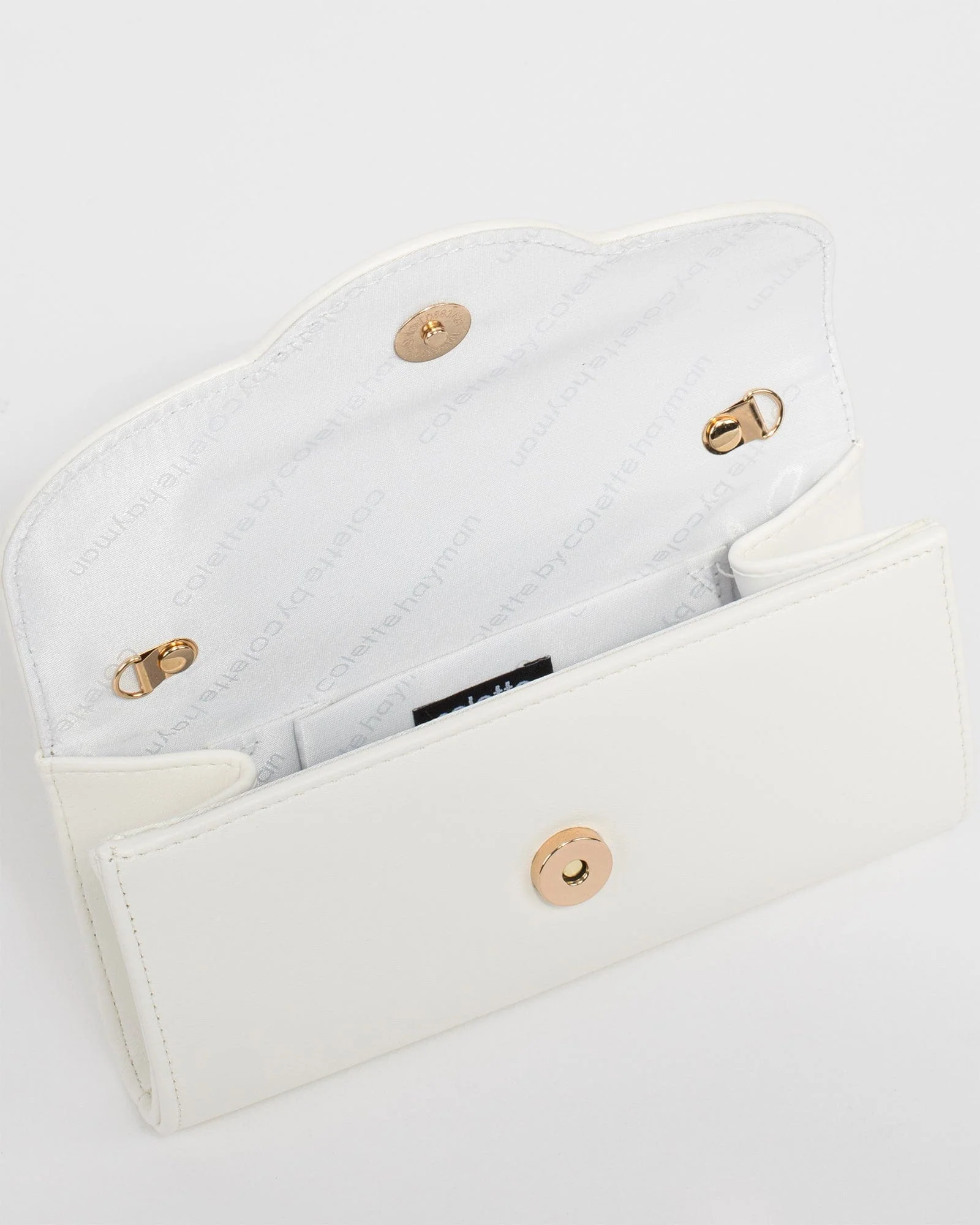 White Verna Clutch Bag - Image 7