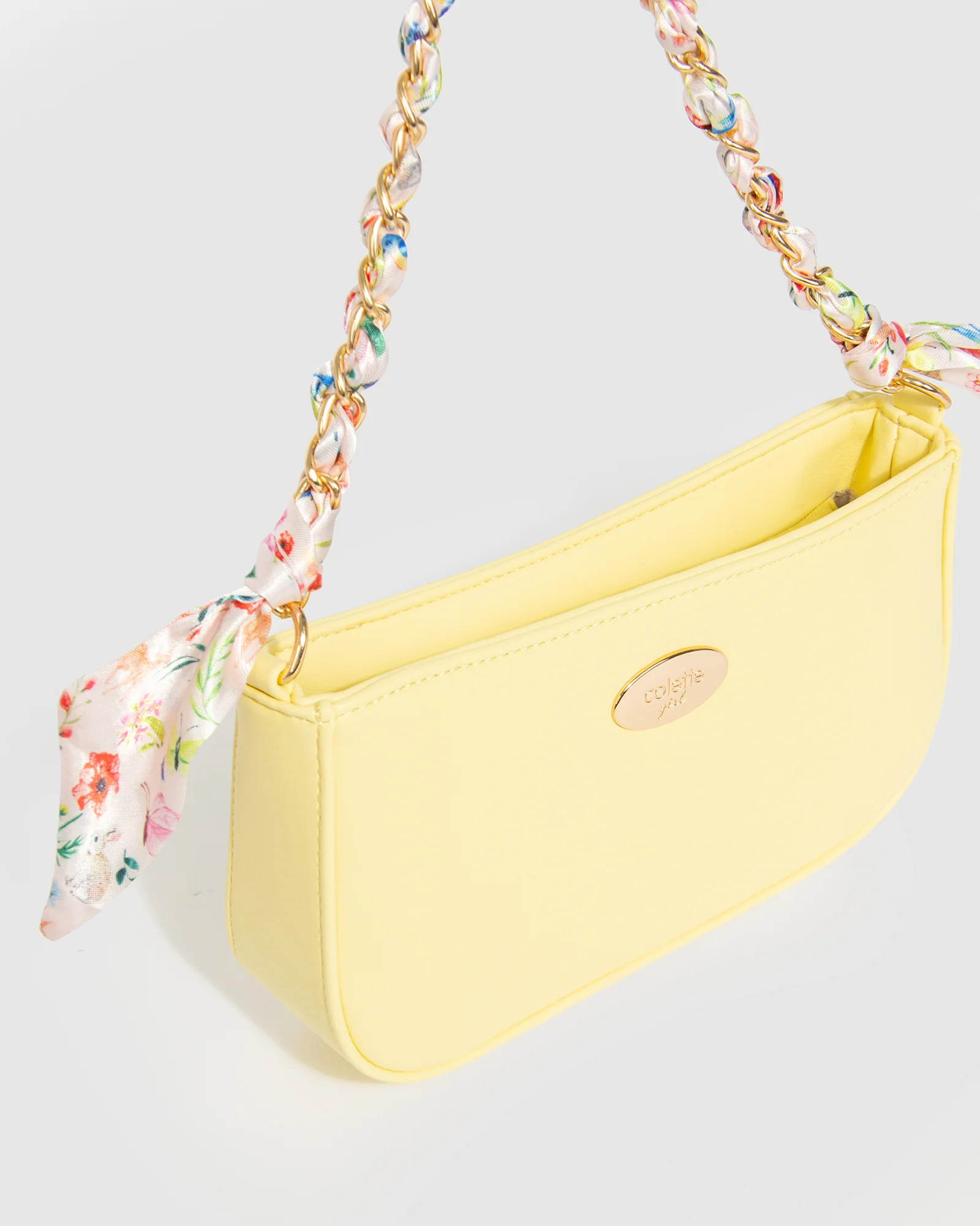 Yellow Frankie Scarf Junior Shoulder Bag - Image 2